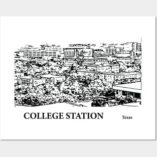 College Station Texas Posters and Art